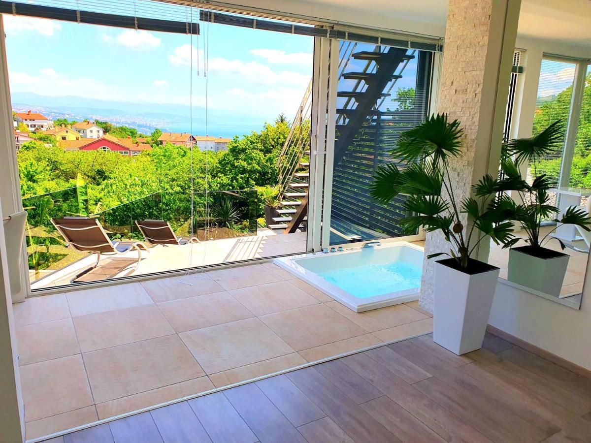 Penthouse Jacuzzi & Pool Apartmants Opatija Dış mekan fotoğraf