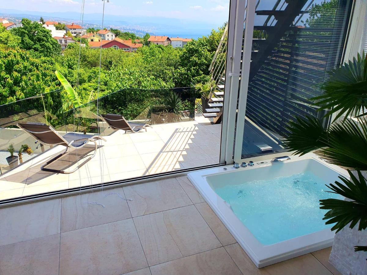 Penthouse Jacuzzi & Pool Apartmants Opatija Dış mekan fotoğraf